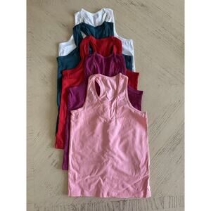 Set Of (5) Girls Tank Tops Sz L